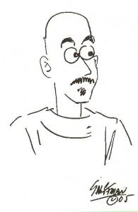 Stu Shiffman drawing of Randy Byers, 2005